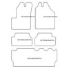 Alfombrillas para Ford Connect Tourneo 7 posti 03.2004-2013 MTM