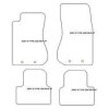 Alfombrillas para Jaguar S-Type (X200) 1998-2002 MTM
