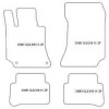 Alfombrillas para Mercedes CLS (W218) 01.2011-2018 MTM