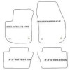 Alfombrillas para Opel Zafira B 5 posti 05.2005-12.2011 MTM