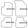 Alfombrillas para Suzuki Swift 03.2005-08.2010 MTM