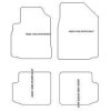 Alfombrillas para Toyota Yaris I 3 porte 1999-2005 MTM