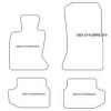 Alfombrillas para BMW Serie 5 (F10) 2013-2017 MTM