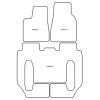 Alfombrillas para Tesla Model X 6 posti (no central console) 2016- MTM