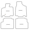 Alfombrillas para Chrysler Grand Voyager IV STOW'N GO 2001-2007 MTM