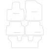 Alfombrillas para Hyundai Santa Fe 7 posti Hybrid / Plug-in Hybrid 2021- MTM