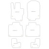 Alfombrillas para Mercedes GLS (X167) 5 posti 12.2019- MTM