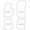 Alfombrillas de terciopelo para BMW Serie 3 (E36) Cabrio 1991-1998 MTM