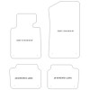 Alfombrillas de terciopelo para BMW Serie 3 (E46) Touring 1998-08.2005 MTM