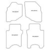 Alfombrillas de terciopelo para Honda Jazz I 2002-10.2008 MTM