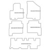 Alfombrillas de terciopelo para Hyundai Santa Fe II (CRD) 7 posti 06.2010-10.2012 MTM