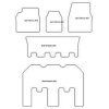 Alfombrillas de terciopelo para Kia Carnival I 1999-2005 MTM