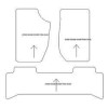 Alfombrillas de terciopelo para Land Rover Range Rover (P38A) 11.1994-02.2002 MTM