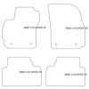 Alfombrillas de terciopelo para Mazda 5 III 5 posti 10.2010- MTM