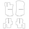 Alfombrillas de terciopelo para Mercedes Classe R (W251) 2005-2013 MTM
