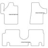 Alfombrillas de terciopelo para Mercedes Vito Mixto 2003-2014 MTM