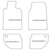 Alfombrillas de terciopelo para Porsche 968 cabrio / coupe 1991-1995 MTM
