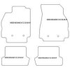 Alfombrillas de terciopelo para Renault Megane II cabrio / coupe 2002-10.2008 MTM