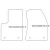 Alfombrillas de terciopelo para Ford Courier Transit 2014-2018 MTM
