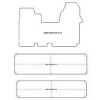 Alfombrillas de terciopelo para Opel Vivaro bus 2001-2014 MTM