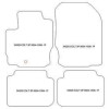 Alfombrillas de terciopelo para Mitsubishi Colt 3 porte 2004-2008 MTM