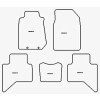 Alfombrillas de terciopelo para Isuzu D-Max 2012-2019 MTM