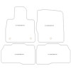 Alfombrillas de terciopelo para Ford Explorer 5 posti Plug-in Hybrid 2020- MTM