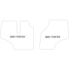 Alfombrillas de terciopelo para Piaggio Porter 1992-2020 MTM
