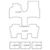 Alfombrilla personalizadas para Fiat Ulysse 5 posti 1994-11.2010 MTM
