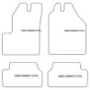 Alfombrilla personalizadas para Ford Connect Tourneo 5 posti 03.2004-2013 MTM