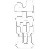 Alfombrilla personalizadas para Lancia Phedra 7 posti 2002-11.2010 MTM