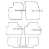 Alfombrilla personalizadas para Mazda 5 II 7 posti 2005-09.2010 MTM
