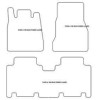 Alfombrilla personalizadas para Mercedes Classe A (W168) lunga 1998-08.2004 MTM