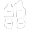 Alfombrilla personalizadas para Porsche 964 II Targa Carrera 1989-1993 MTM