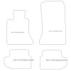 Alfombrilla personalizadas para BMW Serie 5 (F10) 2013-2017 MTM