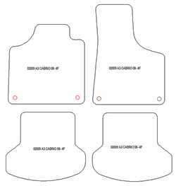 Alfombrillas para Audi A3 (8P) Cabrio 2008-2013 MTM One