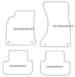 Alfombrillas para Audi A4 (B8) 04.2008-10.2015 MTM One