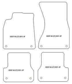 Alfombrillas para Audi A6 (C7) 03.2011-2018 MTM One