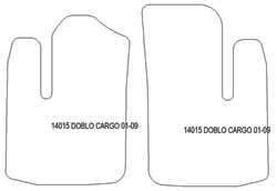 Alfombrillas para Fiat Doblo I van 2001-2010 MTM One