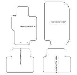 Alfombrillas para Honda Accord VII Tourer 2003-08.2008 MTM One
