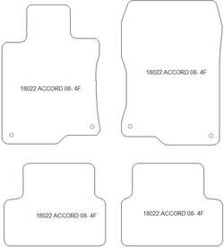 Alfombrillas para Honda Accord VIII Tourer 09.2008-2012 MTM One