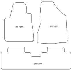 Alfombrillas para Hyundai Tucson 2004-2009 MTM One