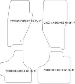 Alfombrillas para Jeep Cherokee IV (KK) 2008-2013 MTM One