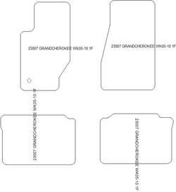 Alfombrillas para Jeep Grand Cherokee III (WK) 2005-2010 MTM One