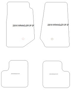 Alfombrillas para Jeep Wrangler 1987-2007 MTM One
