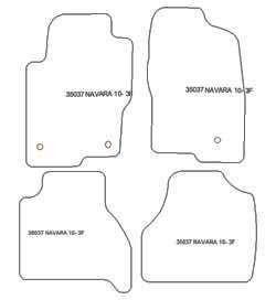 Alfombrillas para Nissan Navara 2010-2016 MTM One