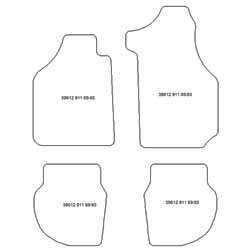 Alfombrillas para Porsche 964 II Targa Carrera 1989-1993 MTM One