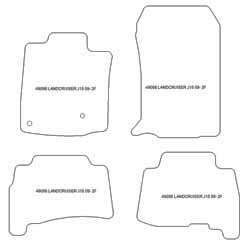 Alfombrillas para Toyota Land Cruiser J150 11.2009-2024 MTM One