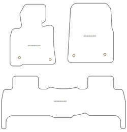 Alfombrillas para Toyota Land Cruiser (J200) 2007- MTM One