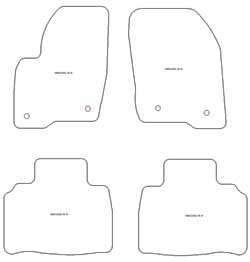 Alfombrillas para Ford Edge 05.2016-02.2021 MTM One